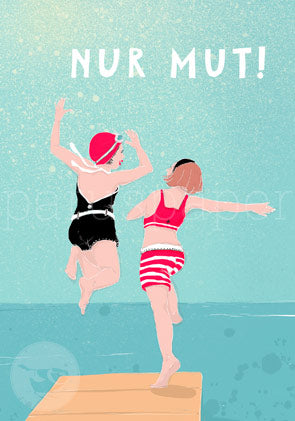 Nur Mut - Postkarte - Waldorf Art.Nr.PKSO174