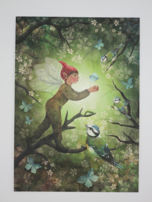 Frühlingself - Postkarte - Art.Nr.PKFR54