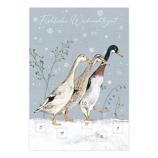 Adventskalenderkarte Enten Art.Nr AK28