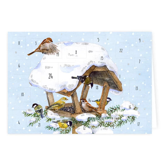 Adventskalenderkarte Vogelhaus Art.Nr AK9