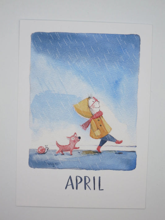 April - Monatskarte - Waldorf - Art.Nr.PKFR91