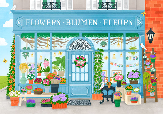 Der zauberhafte Blumenladen - Postkarte - Art.Nr.PKGR45