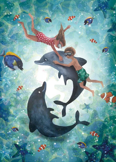 Delfine - Postkarte - Art.Nr. PKSO184