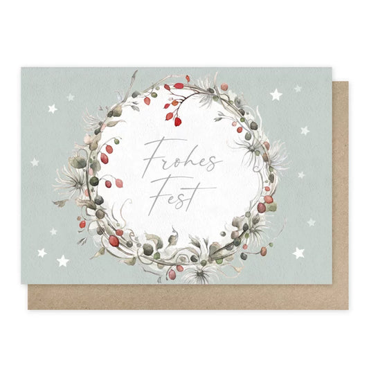 Frohes Fest - Weihnachskarte mit Umschlag  Art.Nr.PKWei72