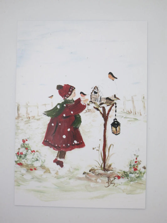 Schneeflocke und Freunde - Postkarte Art.PKWI145