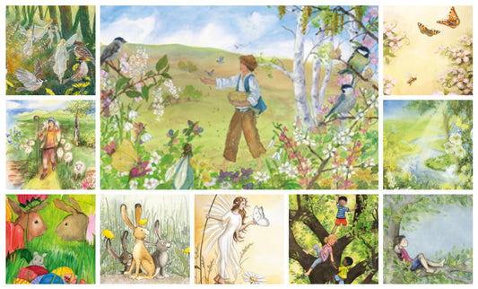 Kartenset Frühling- 10 Postkarten Art.PKS2