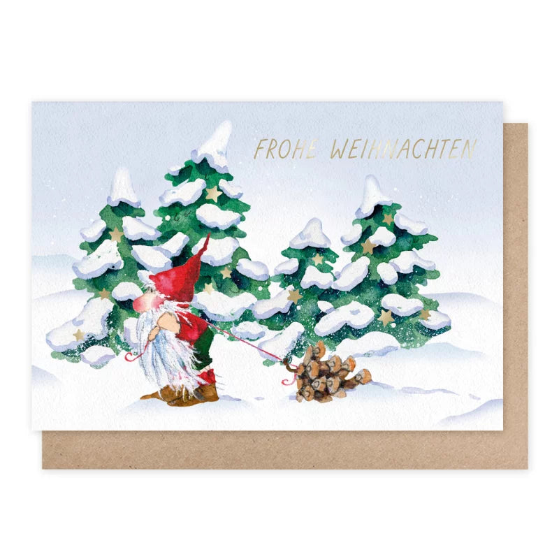 Frohe Weihnachten - Weihnachskarte mit Umschlag Art.Nr.PKWei18