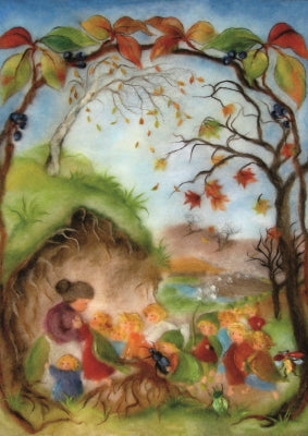 Wurzelkinder im Herbst -  Postkarte Art.PKHE36