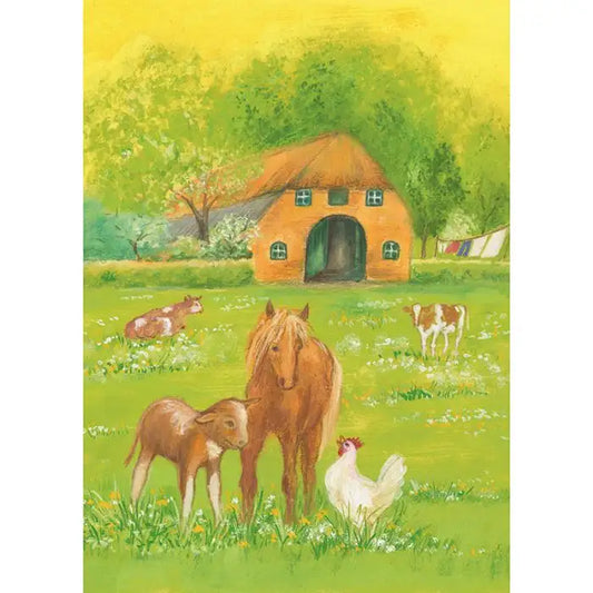 Was machst du kleines Huhn - Postkarte - Waldorf  Art.Nr PKSO159