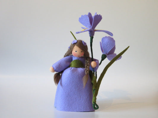 Iris - Schwertlilie - Blumenkind  für den Jahreszeitentisch - Art. SO42