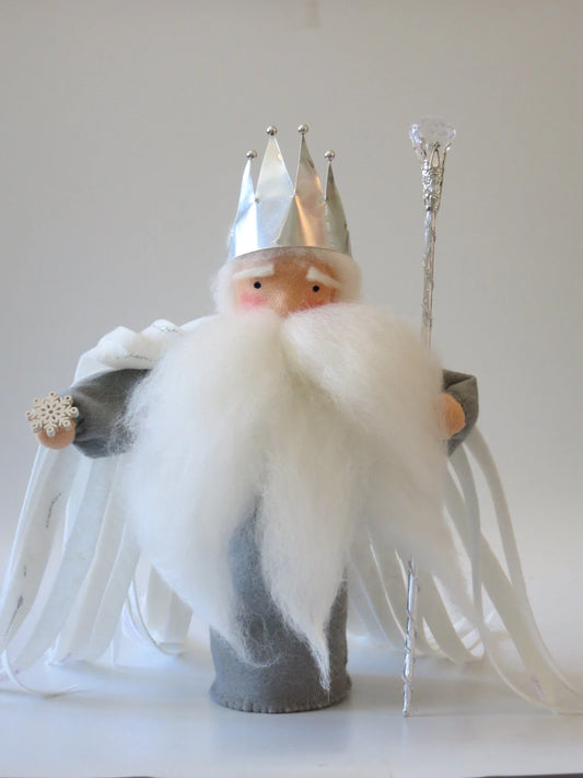 König Winter - Deko für den Jahreszeitentisch - handfefertigte Blumenkinder - Weihnachten - Advent - Waldorf- Art. WI39