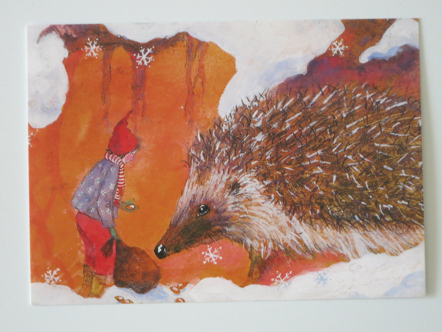 Igel im Schnee - Postkarte - Art.PKWI269