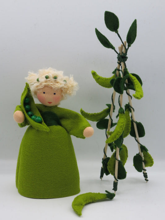 Erbse - Früchtekind -  Handgerfertigte Blumenkinder - Art. SO77