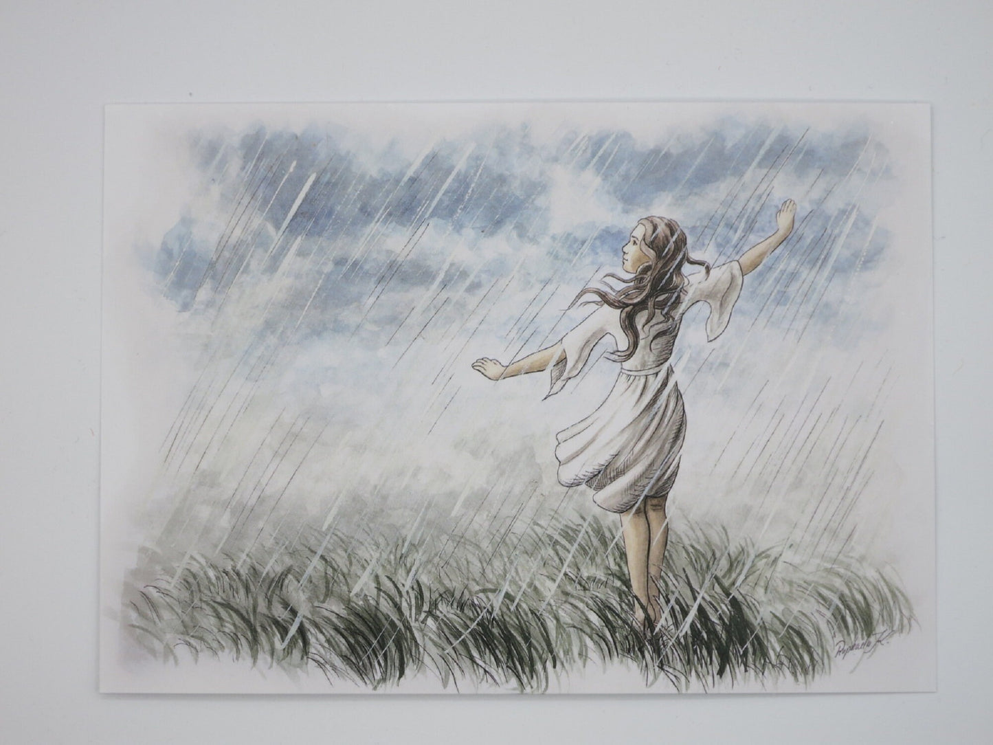 Tanz im Regen - Postkarte - Waldorf Art.Nr.PKSO96