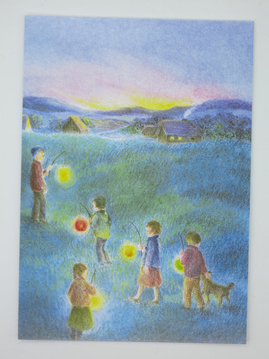 Laternenumzug - Postkarte - Waldorf Art.Nr. PKHE65