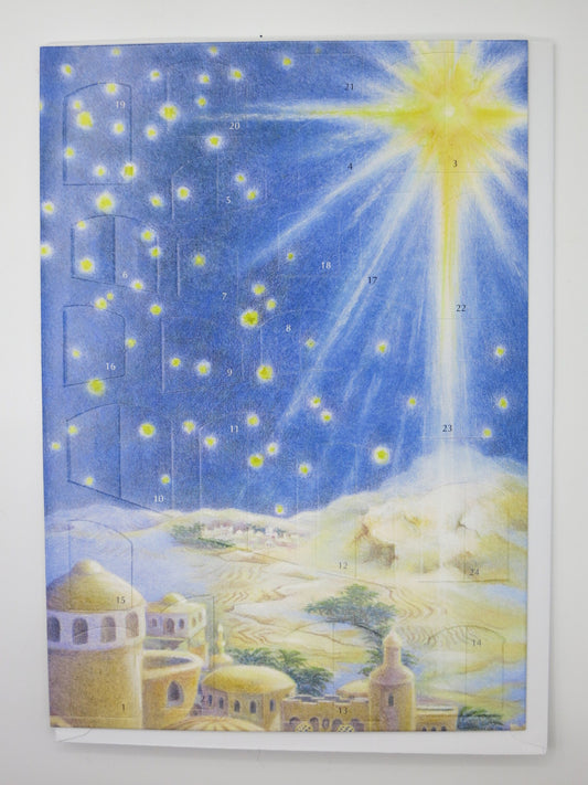 Große Adventskalender Karte - Die Himmelskarawane - Große Karte mit Umschlag -Art.Nr.AK19