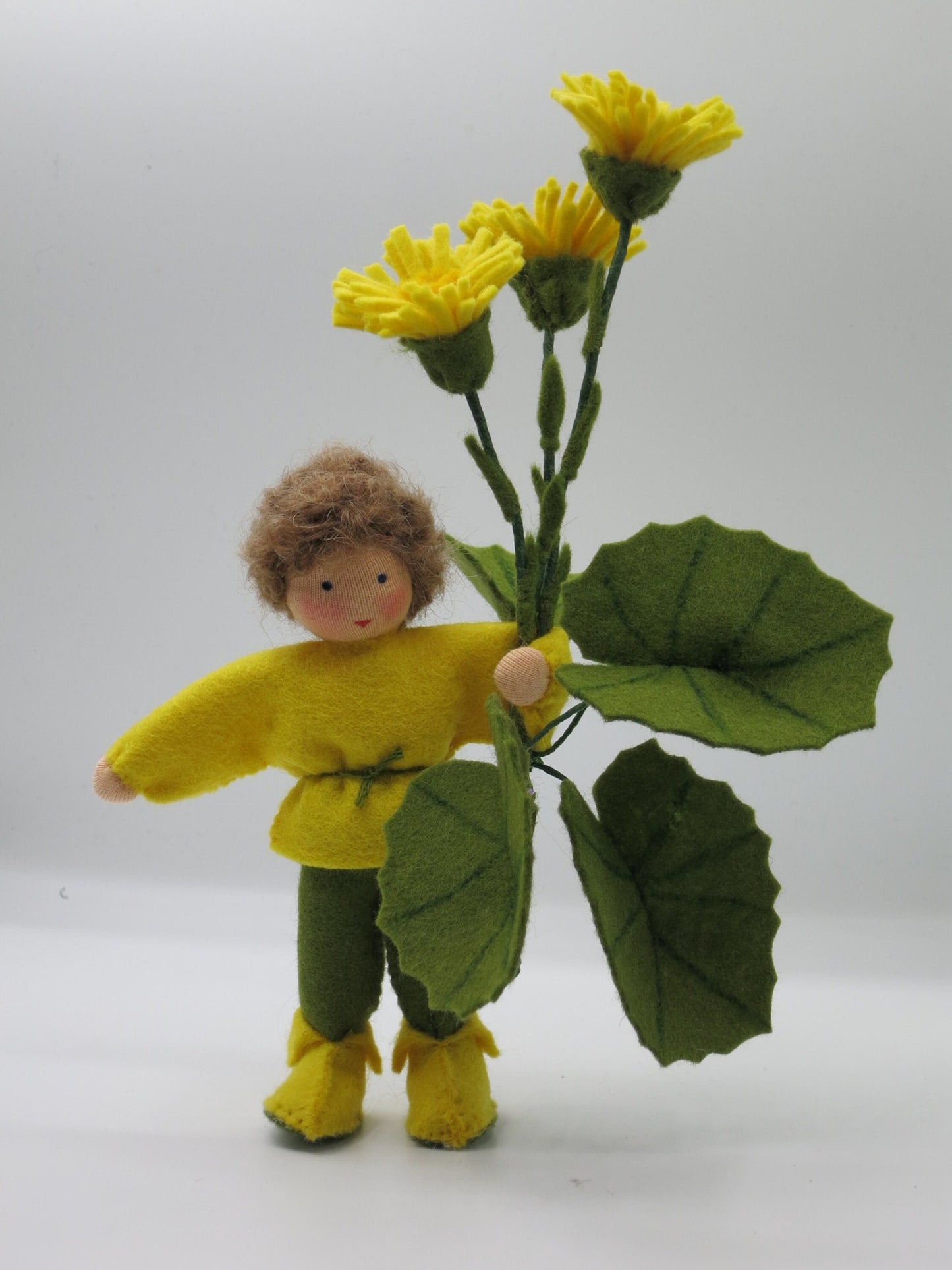 Huflattich-Junge - Blumenkind für den Jahreszeitentisch - handgmachte Blumenkinder - Art. FR62