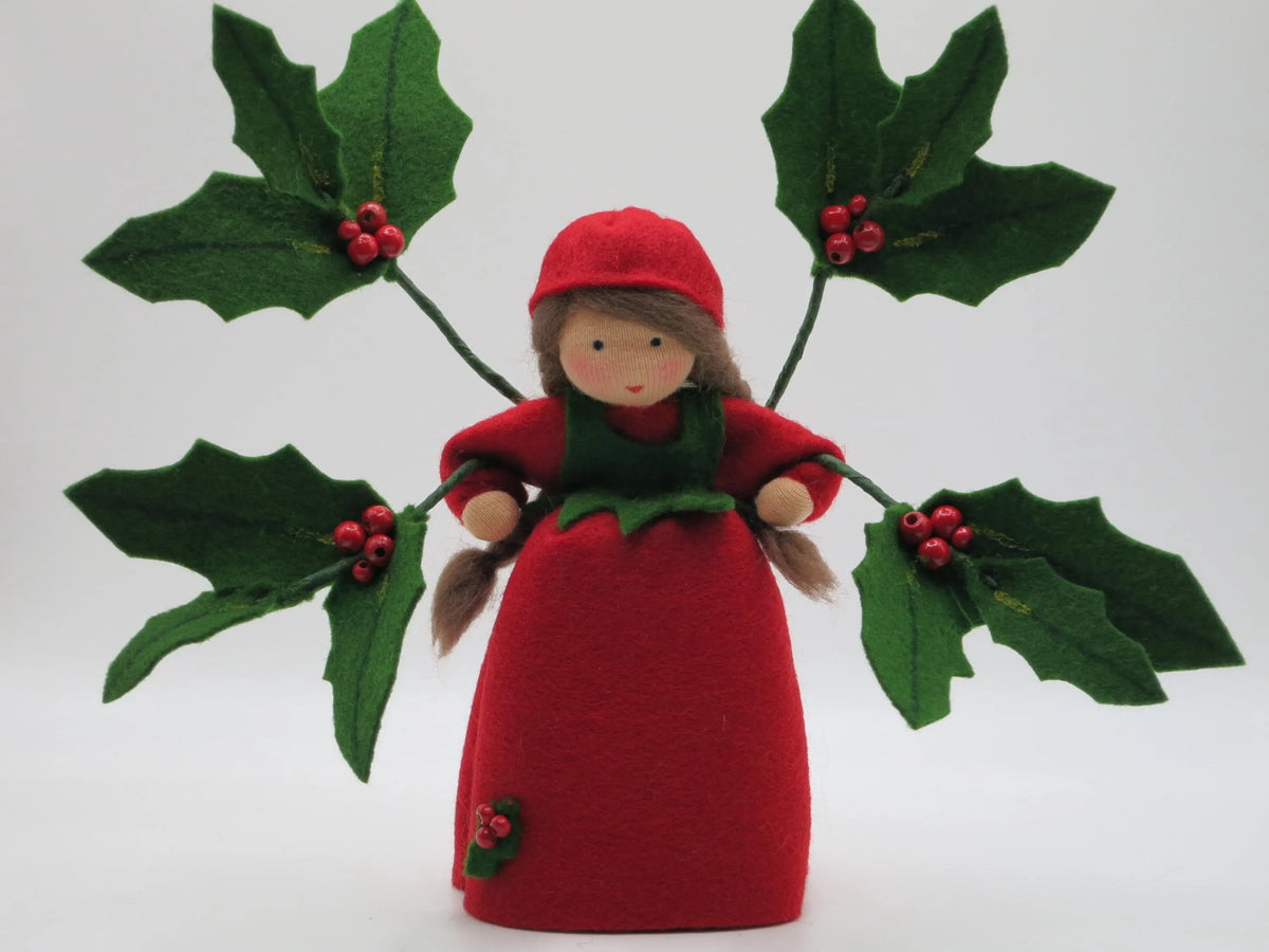 Ilex Blumenkind für den Waldorf Jahreszeitentisch im Winter, Art. WI57