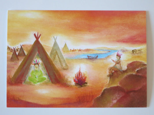 Indianer - Postkarte - Art.Nr.PKSO124