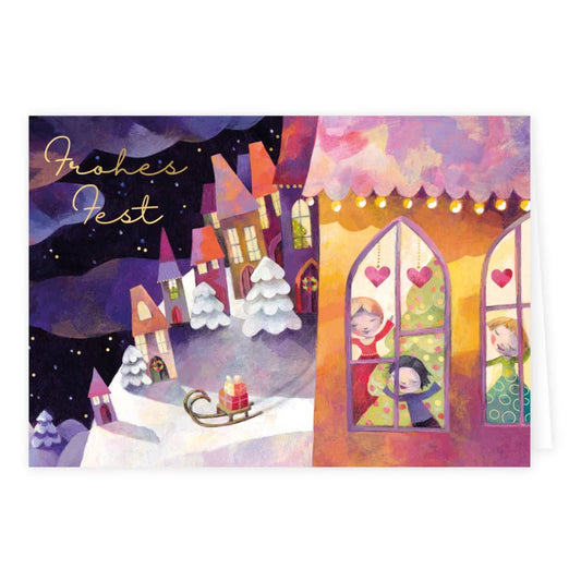 Frohes Fest - Weihnachskarte mit Umschlag  Art.Nr.PKWei89