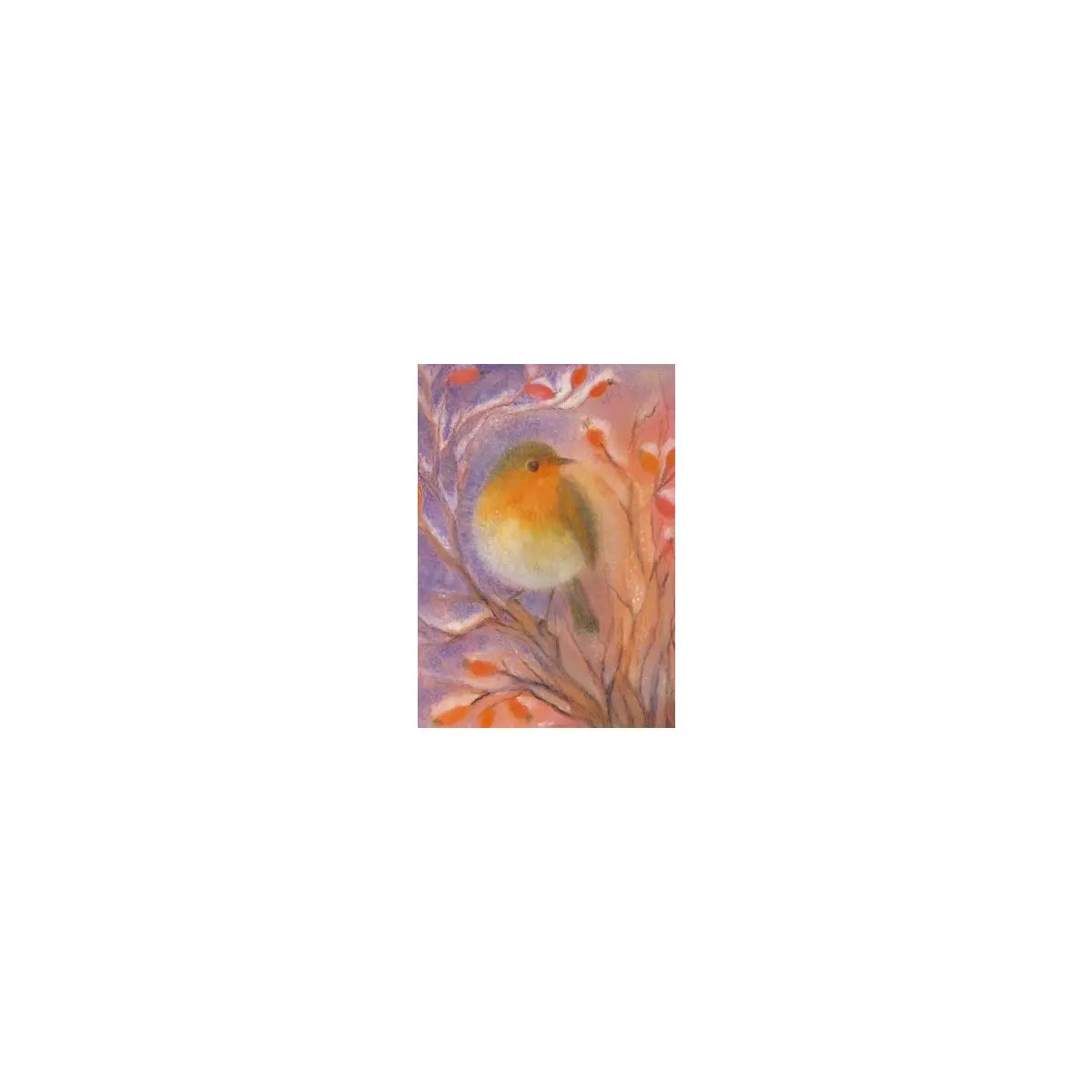 Lauschendes Rotkehlchen  - Postkarte - Waldorf Art.Nr. PKWI74
