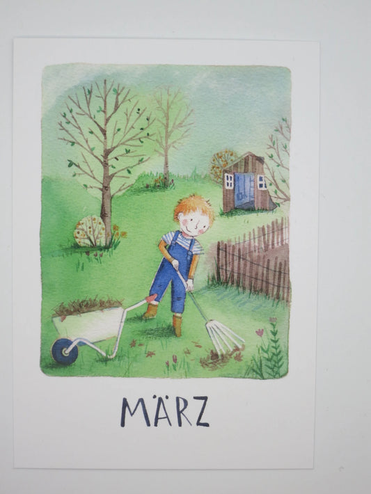 März - Monatskarte - Waldorf - Art.Nr.PKFR90