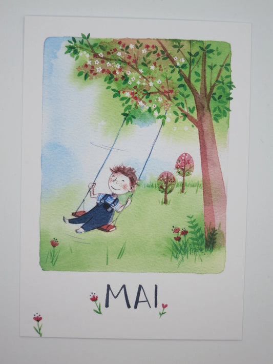 Mai - Monatskarte - Waldorf - Art.Nr.PKFR92