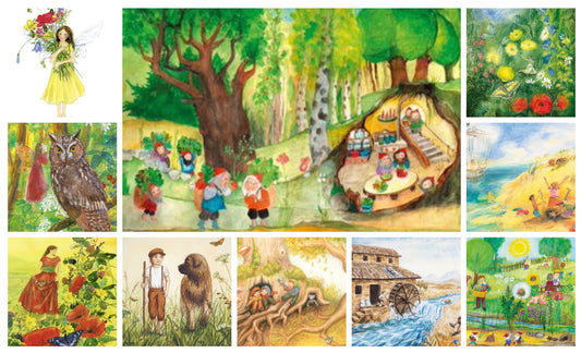 Kartenset Sommer- 10 Postkarten Art.PKS4