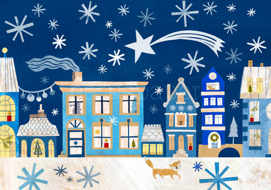 Weihnachten in der Stadt - Postkarte - Weihnachten Art.Nr PKWei41