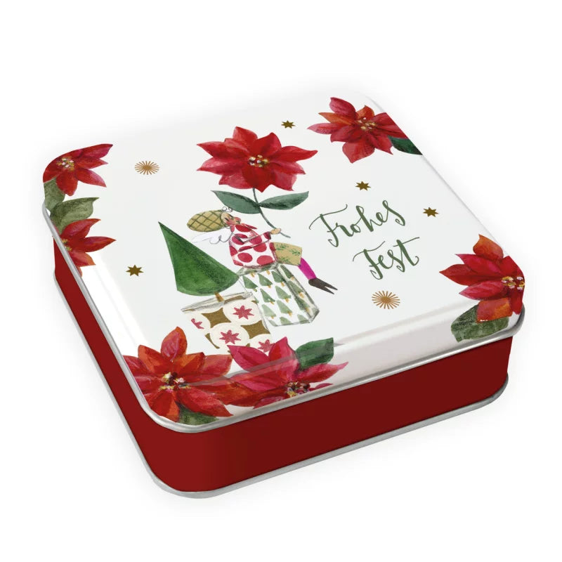 Weihnachtsstern Geschenkdose GD4 von Silke Leffler