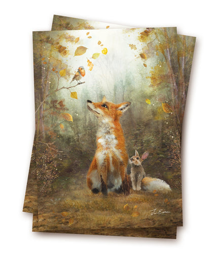 Autumn Leaves - Postkarte von Iris Esther