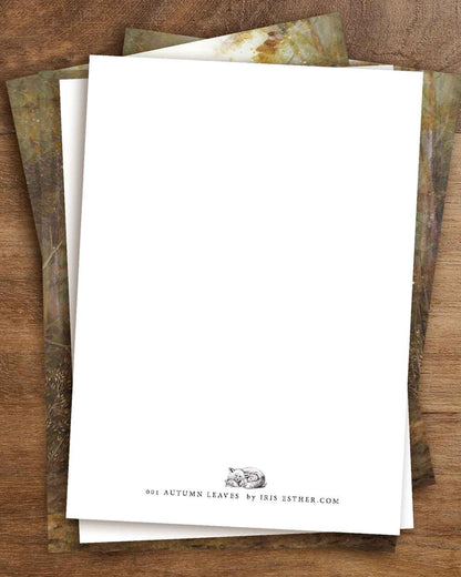Autumn Leaves - Postkarte von Iris Esther