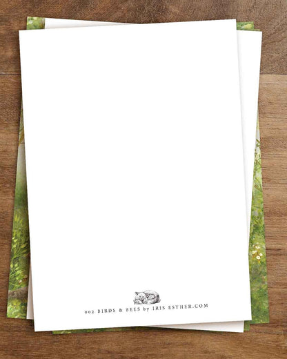 Vögel und Bienen - Postkarte von Iris Esther
