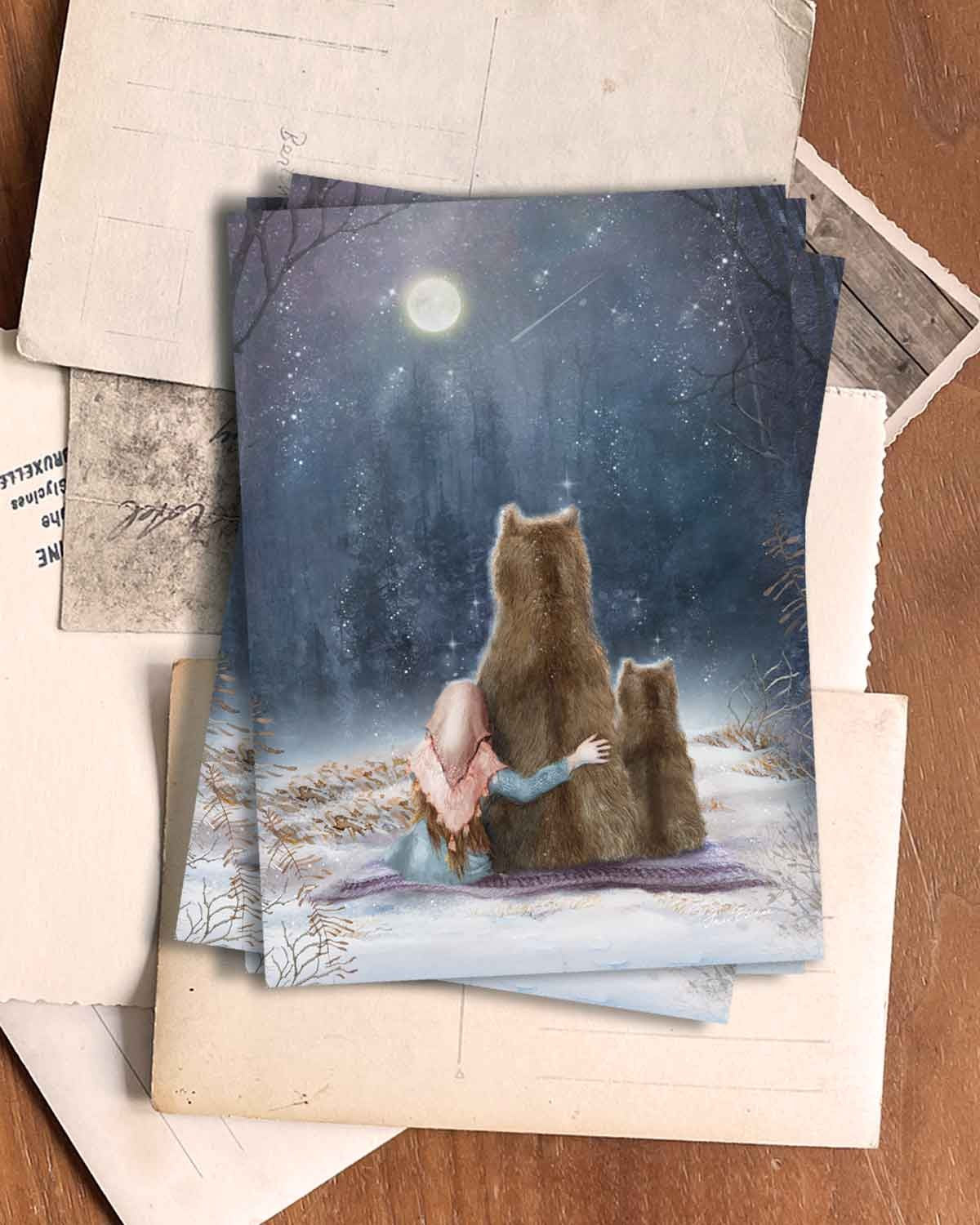 The Sound of Snow - Postkarte von Iris Esther
