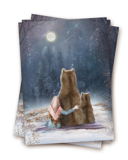 The Sound of Snow - Postkarte von Iris Esther