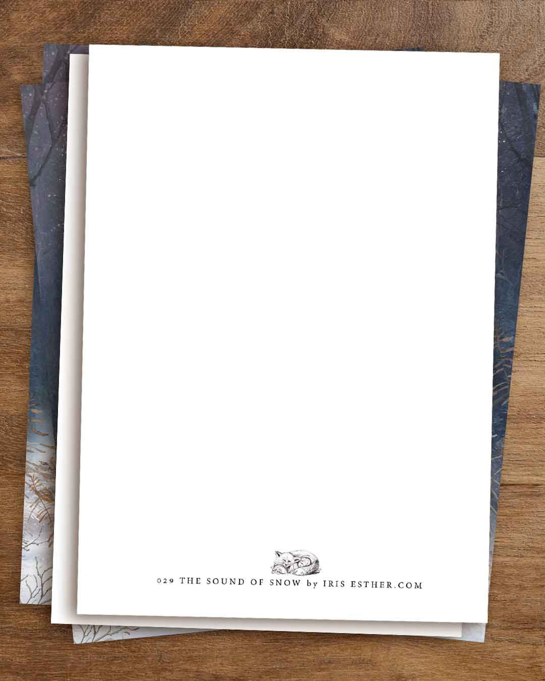 The Sound of Snow - Postkarte von Iris Esther