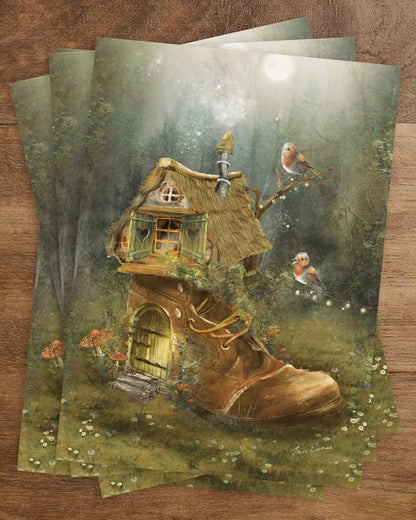 Home sweet Home - Postkarte von Iris Esther