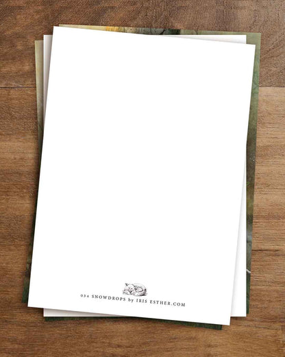 Schneeglöckchen - Postkarte von Iris Esther