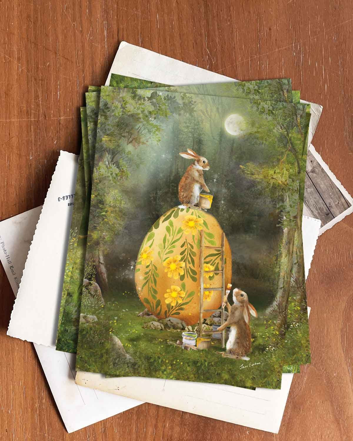 Teamwork - Postkarte von Iris Esther