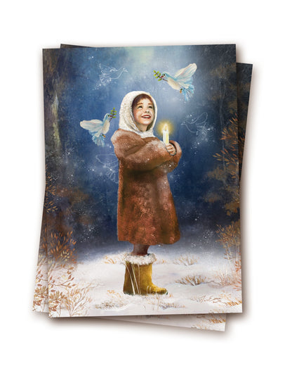 Licht der Hoffnung - Postkarte von Iris Esther