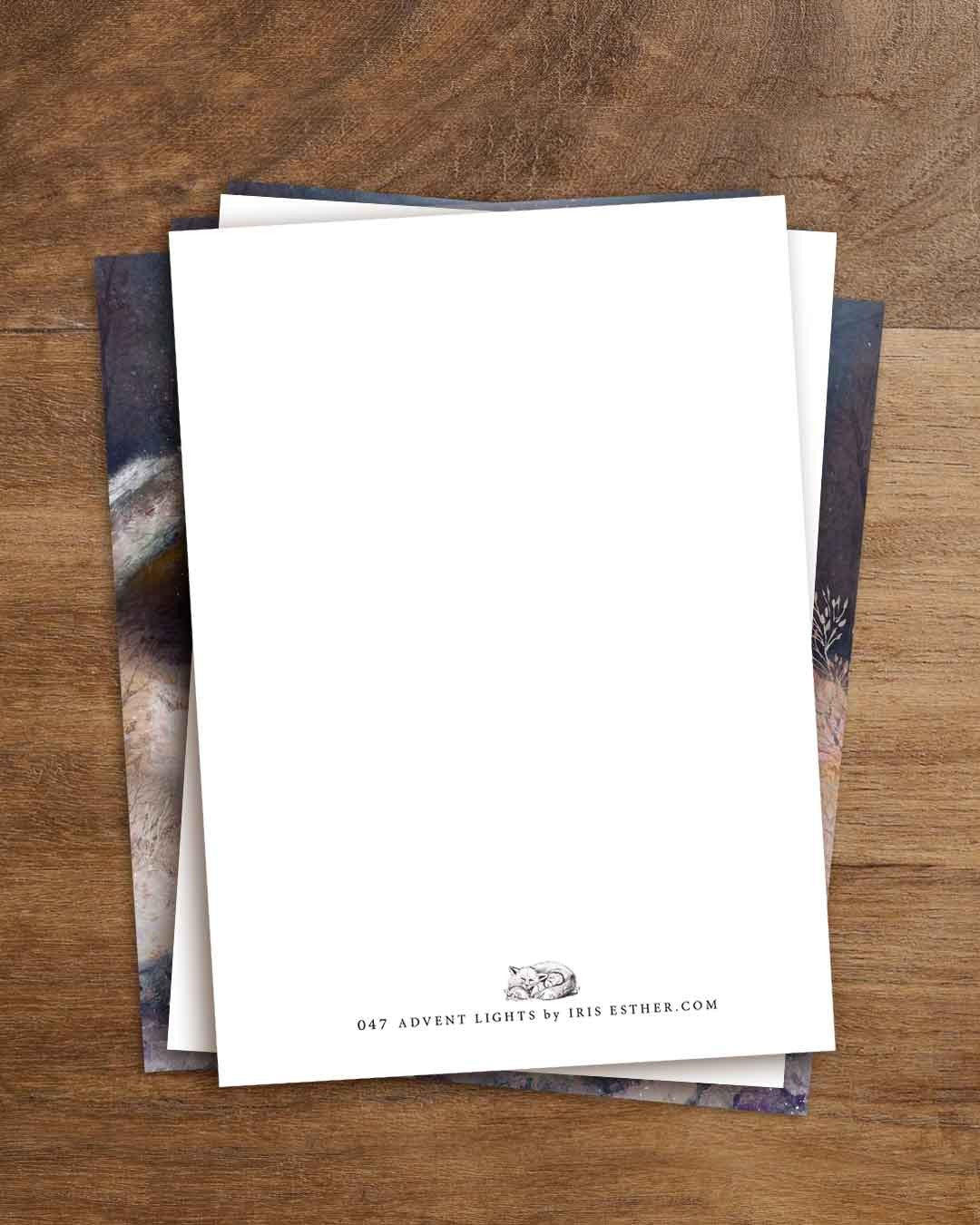 Adventslichter - Postkarte von Iris Esther