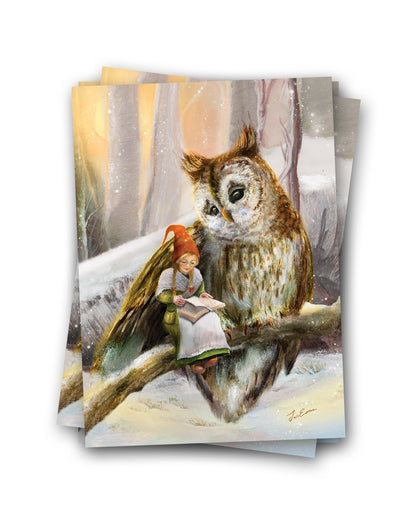 Ein Wintermärchen - Postkarte von Iris Esther