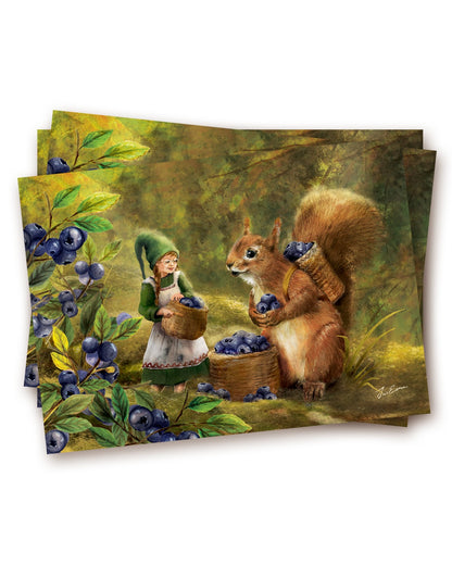 Blueberry Hill - Postkarte von Iris Esther
