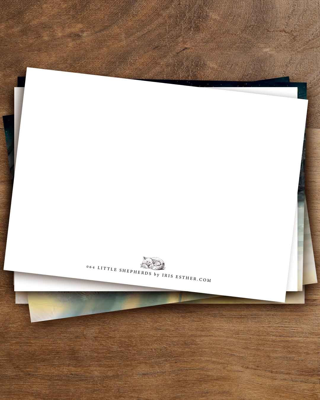 Kleine Hirten - Postkarte von Iris Esther