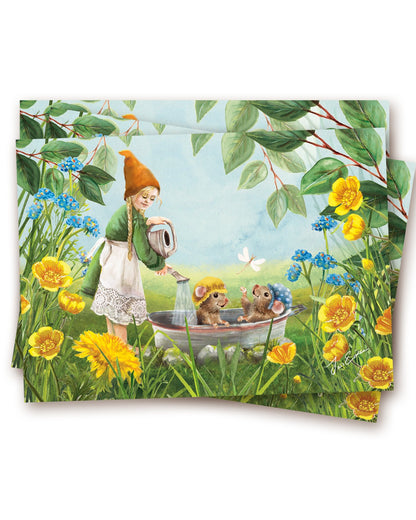 April Regen - Postkarte von Iris Esther