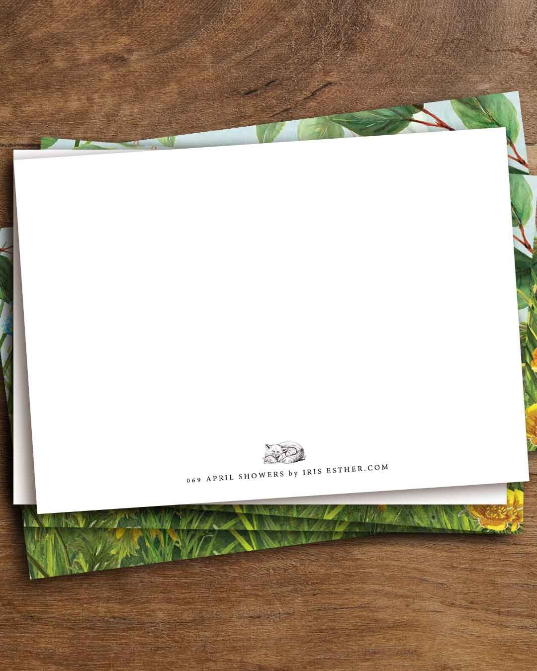 April Regen - Postkarte von Iris Esther