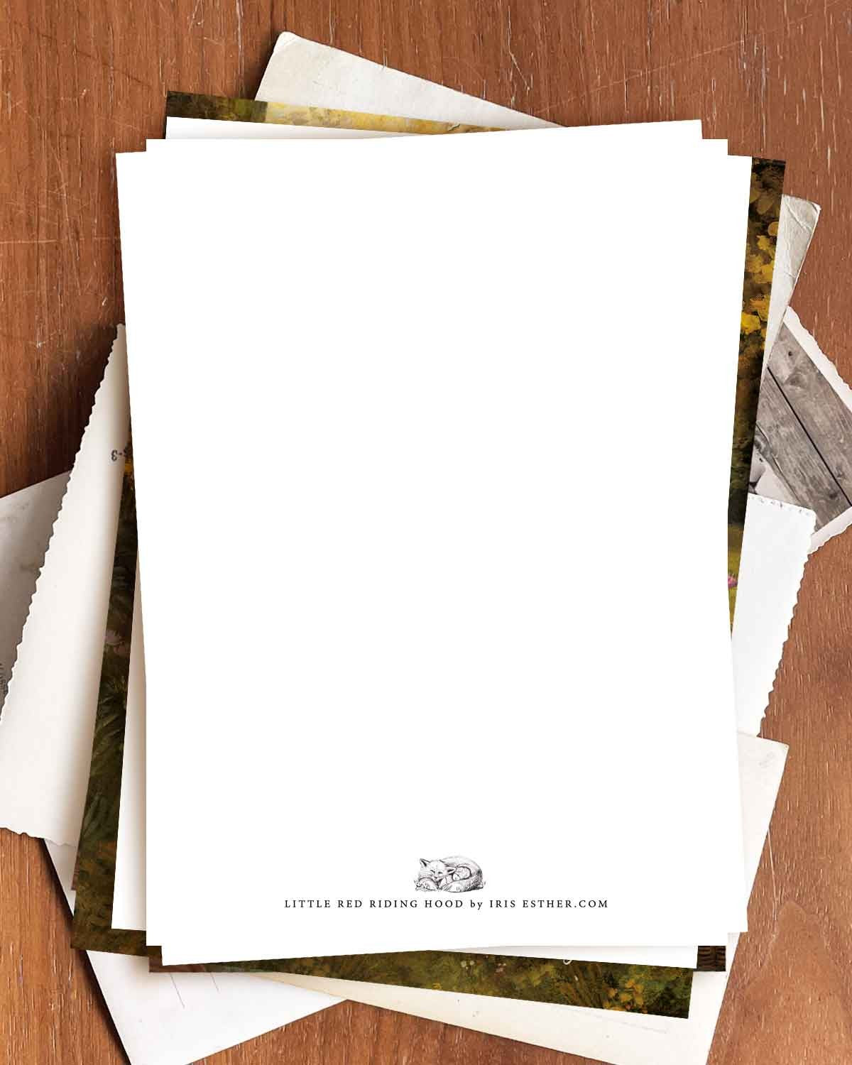 Das Rotkäppchen - Postkarte von Iris Esther
