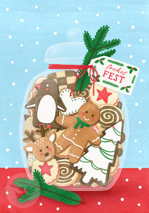 Plätzchen - Postkarte - Weihnachten Art.Nr PKWei91