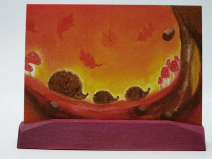 Kartenständer - Bunt - Waldorf - Jahreszeitentisch - Postkartenständer - Art. PKH5