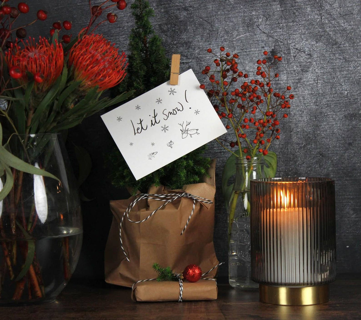Let It Snow! - Postkarte von eDITION GUTE GEISTER